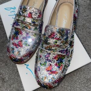 Gently used beautiful Betsey Johnson butterfly loafers